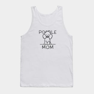 Poodle Mom Line Art Tank Top